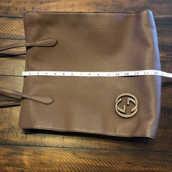 Gucci large tote bag. Brown leather. Authentic! - Picture 4 of 10